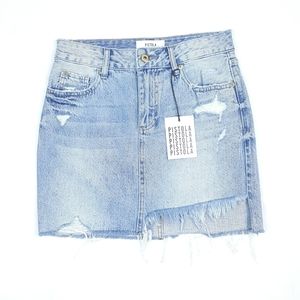 Pistola Sierra High Rise Pencil Skirt River Blue